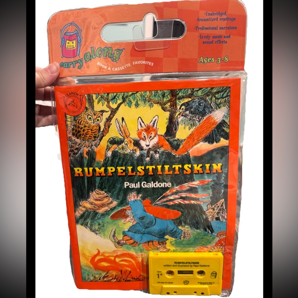 New Factory Sealed Rumpelstiltskin Book and Cassette by Paul Galdone
